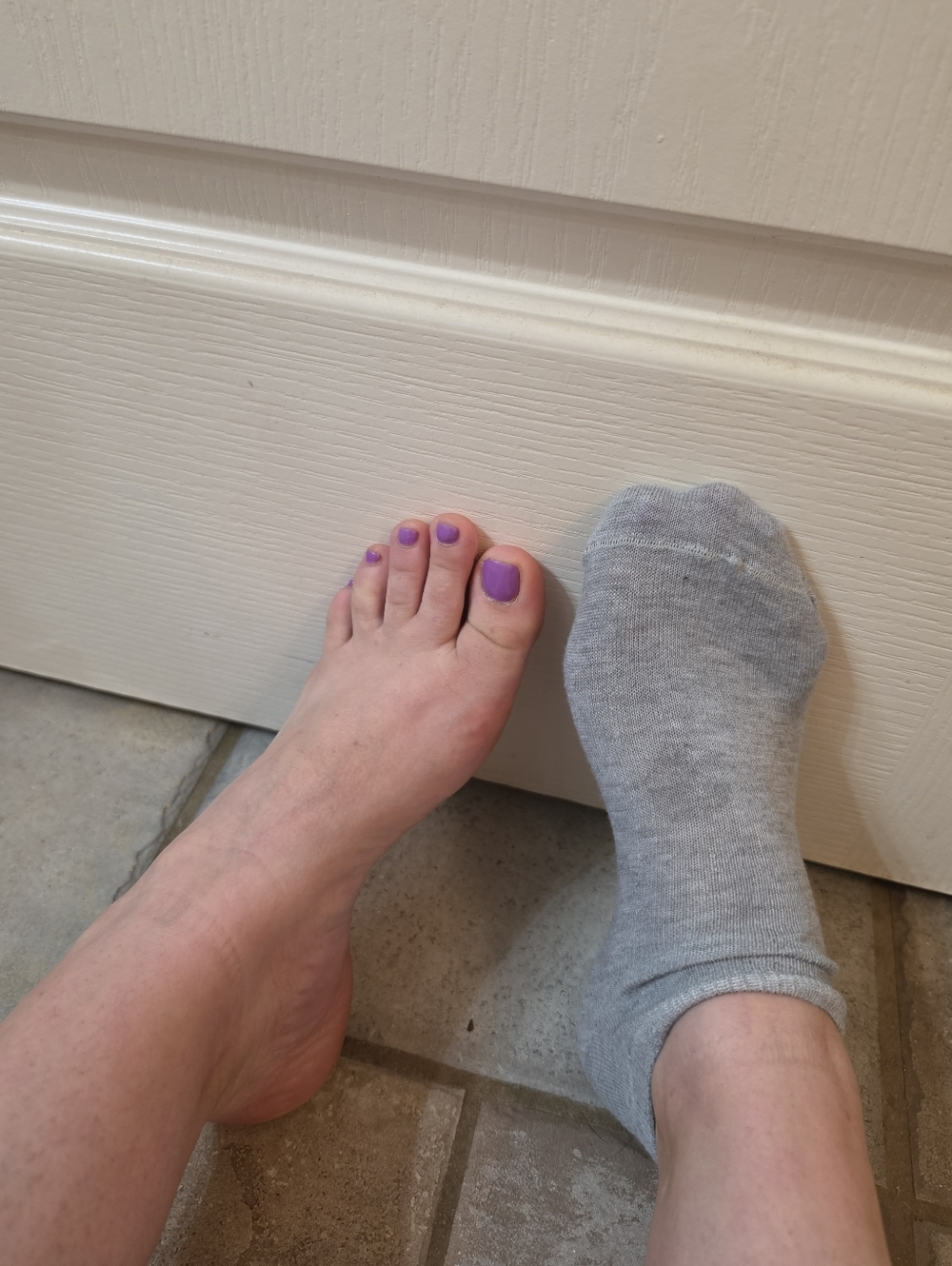 Women’s Gray Low-Cut Ankle Socks Well Worn